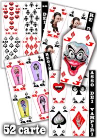 Vampire Tarot, Oracle Cards Deck, Bridge Poker Play Games, Romania Dracula Blood Transylvania Comics