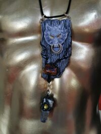 Silver Wolf Necklace Pendant, Wild Animals Charm, Forest Wildlife Magic Power Talisman, Spirit Guide Protection Jewelry
