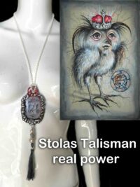 Stolas Demon, Protective Talisman Owl Amulet, Magic Power Occult Jewelry, Witchcraft Lemegeton Goetia Pendant