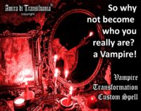 Vampire Mirror Ritual, Become Magic Vampire Person, Dracula Oracle Spell Instruction Teaching, Transylvania Magick Transformation