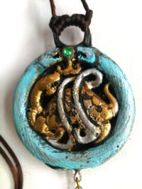 Ouroboros Snake Talisman, Celestial Turtle Feng Shui Amulet, Magical Power Symbol Evil Eye Protection