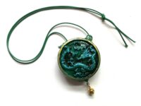 Dragon Head Amulet, Evil Eye Lucky Charm, Celtic Symbol Talisman Occult Jewelry Viking Protection