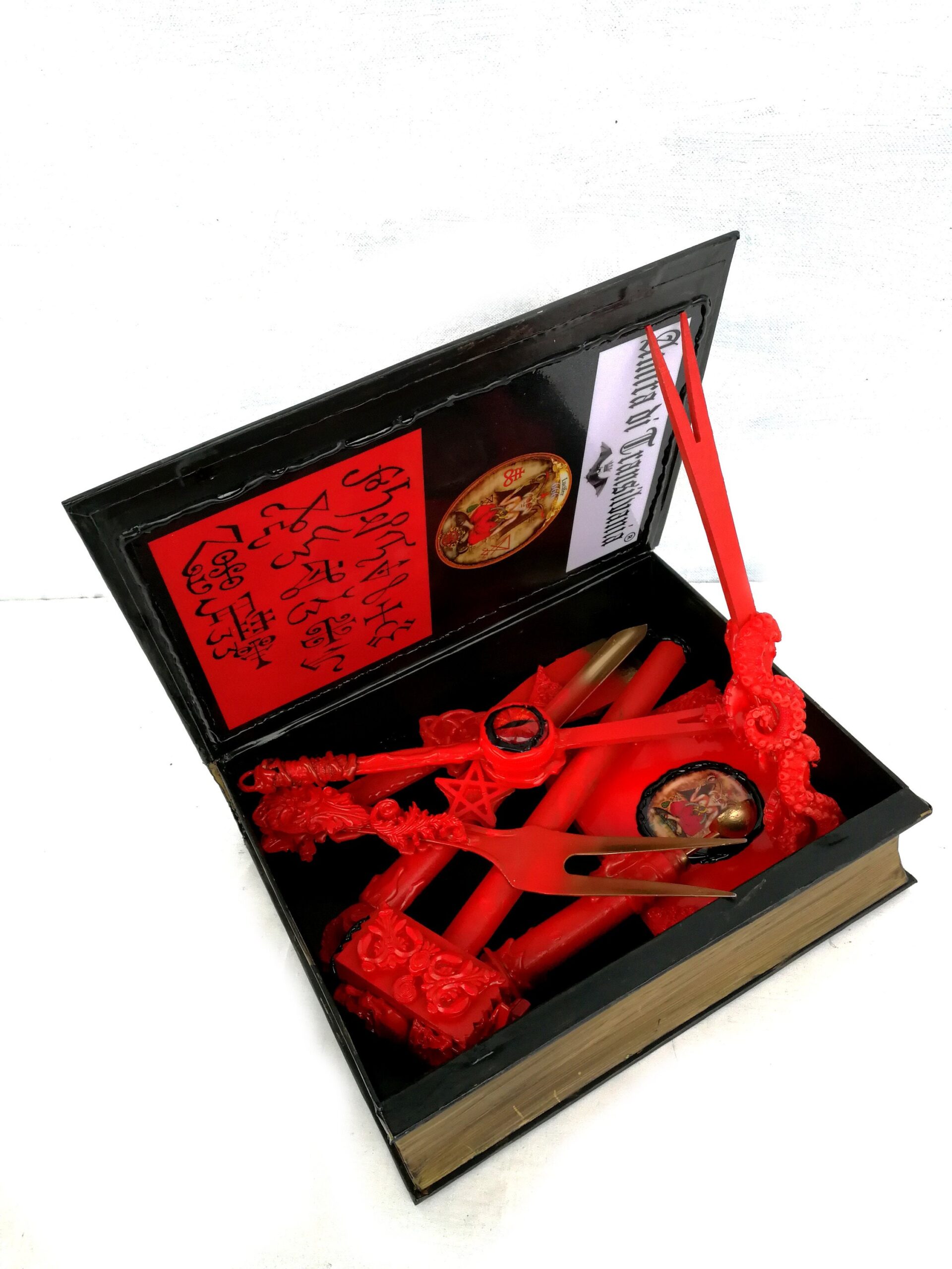 Witchcraft Set, Starter Kit Satanic Lucifer Altar Magic Pact Baphomet Box Beginners Ritual Practice
