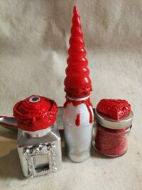 Spell Jar, Magic Potion Vintage Apothecary Cabinet, Medicine Bottle Witch Altar, Love Witchcraft Supplies
