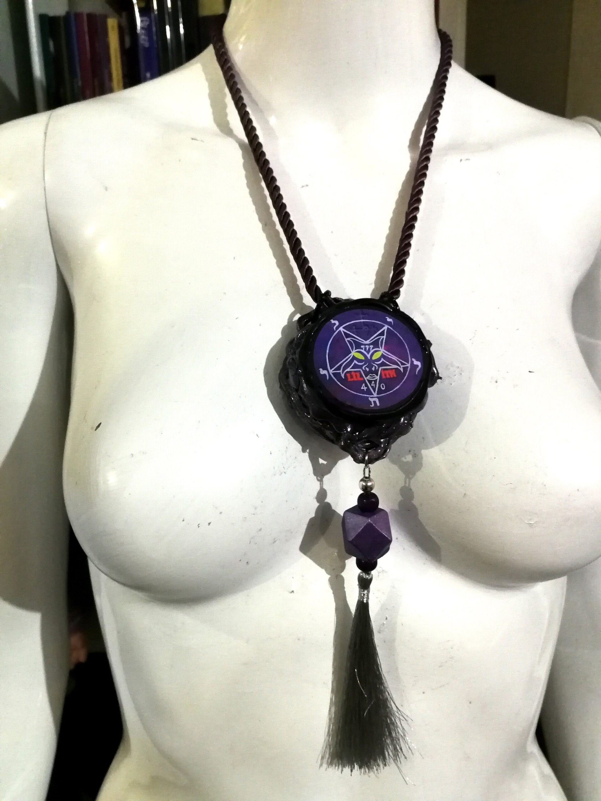 Lilith Goddess Dark Sigil Amulet Magic Feminine Power, Seal Power Talisman Inverted Pentagram Star
