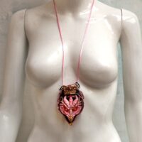Dragon Crown, Magical Power Necklace Amulet, Eye Spirit Guide Gothic Pendant, Celtic Demon Mythical