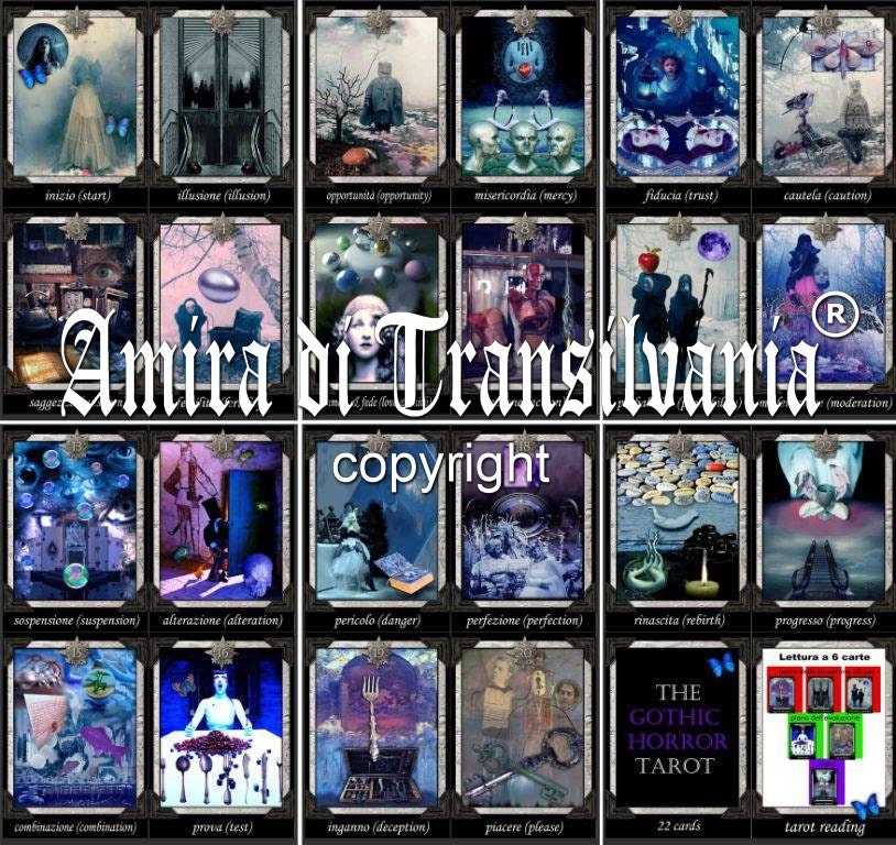 Gothic tarot, limited edition, wicca oracle, occult, pagan, wiccan, divination, major arcana, fortune teller, guidance