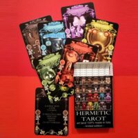 Hermetic tarot, magic cards deck, major arcana, wicca tarot, occult pagan divination, zodiac card, chakra energy, zodiac