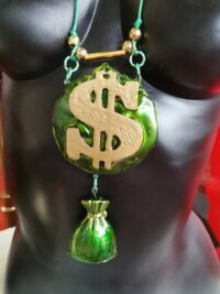 Dollar Symbol Necklace Talisman Pendant, Spell Money Wealth Attraction Amulet, Most Powerful Good Luck Ritual Get Rich
