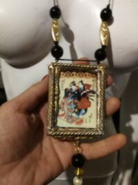 Japanese Talisman, Omamori Lovers Magic Amulet, Talisman Law of Attraction Eternity Love Samurai Jewelry