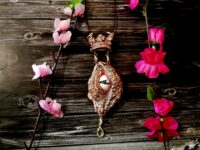 Dragon Crown, Satanic Necklace Gothic Amulet, All Seeing Eye Evil Pendant, Shield of Faith Talisman