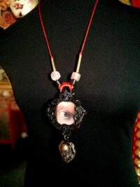 Magic Eye Necklace Charm, Protective Talisman Pendant Protection Amulet, Feminine Power Love Attraction