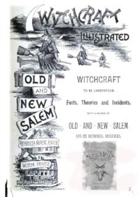 Salem Massachusetts, Antique Book Witchcraft Occultism, Occult Satanic Ceremonial, Sabbath Magic Ritual Esoteric Grimoire