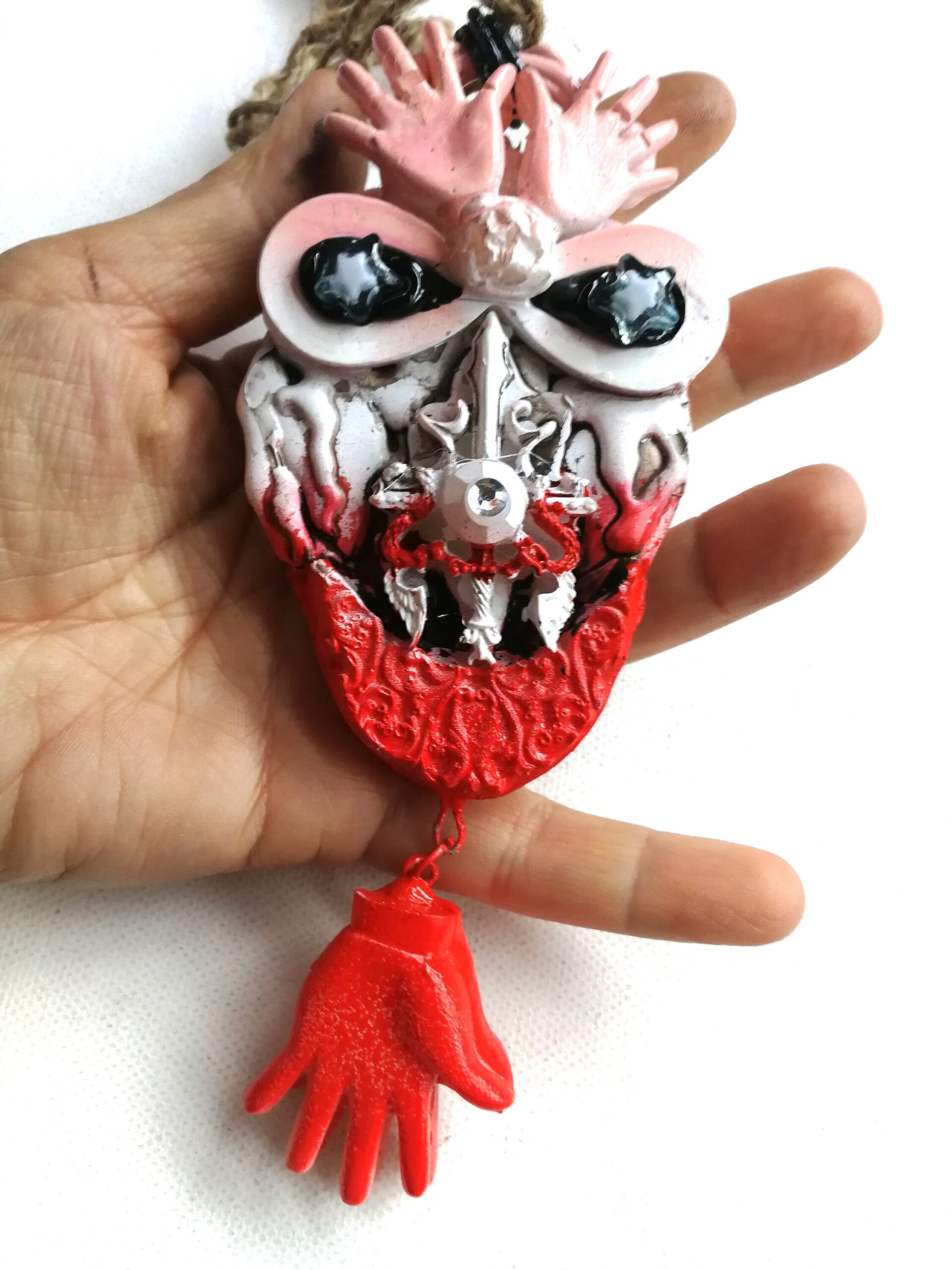 Hawaiian Jewelry, Talisman Hoodoo Voodoo, Devil Geek Conjurers, Magic Power Aloha Folk Ethnic Amulet