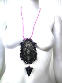 Lilith Goddess, Magic Ritual Spell Amulet, Dark Gothic Cathedral Talisman, Magical Pendant Esoteric Jewelry