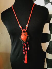 Love Talisman, Arrowed Burning Heart, Attraction Love Amulet, Protection Loveling Pendant