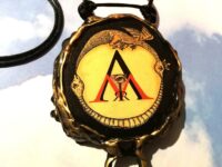 Alchemy Symbol, Talisman Witch Amulet Alchemist Witchcraft, Gothic Pendant Wicca Pentacle Ouroboros, All Seeing Eye Seal