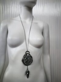 Xeno Alien, Superstar Necklace Amulet, Magic Powers Talisman Celestian, Extraterrestrial Figure ET Futuristic Monster