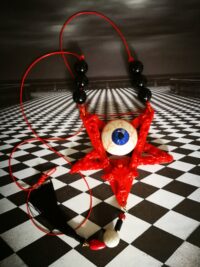 Inverted Pentagram Star, Talisman All Seeing Eye Amulet, Satanic Pendant Symbol Sigil of Lucifer
