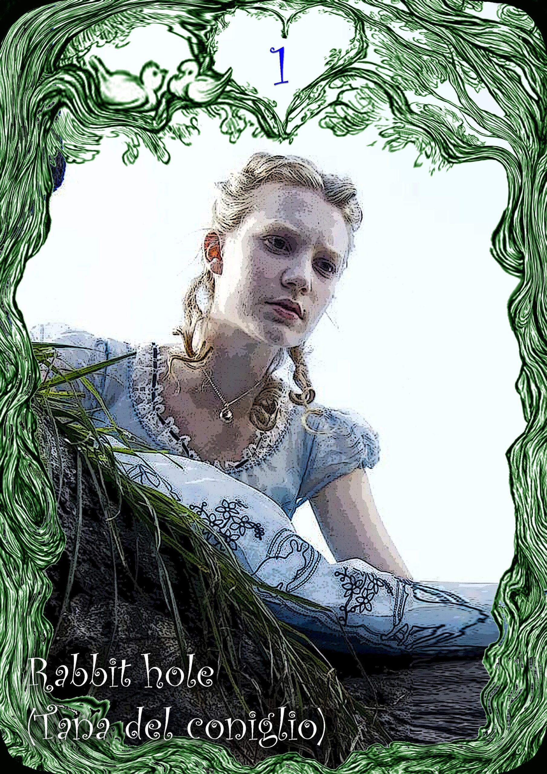 Alice in the Wonderland Tarot, White Rabbit with Cheshire Cat, Queen of Hearts and White Queen, Mad Hatter Dodo Dormouse