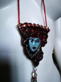 Agrat Bat Mahlat Goddess, Gothic Divinity Jewelry Kabbalah Magic, Esoteric Talisman Witchcraft Pendant Deity Witch