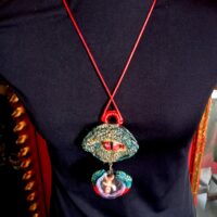 Dragon Pendant, Claw Necklace Magic Talisman, Globe Ball Amulet Demon Evil Eye Lucifer Jewelry