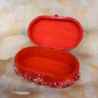 Wood Box, Red Dragon Rouge Oriental, Magic Witchcraft Wooden Organizer, Witch Wizard Pagan Altar