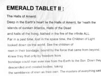 Antique Book Ancien Egypt Magic, Secret Societies Occultism Esoteric, The Emerald Tablets of Thoth Egyptian God Deity
