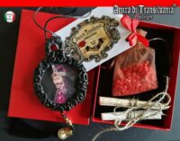 Dracula Jewelry, Magic Talisman Necklace, Bat Vampire Gothic Amulet, Romania Transylvania Castle Vlad Tepes