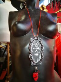 Elohim Talisman YHWH Yahweh Pendant, Powerful & Success Occult Jewelry Magic Symbol, Gothic Skull Amulet