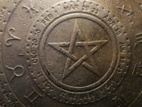Pagan Wheel Divination, Ouija Board Hocus Pocus, Witches Ritual Tools Talking Table, Wicca Magic Altar for Clairvoyance