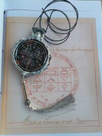 Handwritten Book, Antique Manuscript Occult Grimoire, Kabbalah Lesser Key of Solomon, Magic Kabbalistic Seal