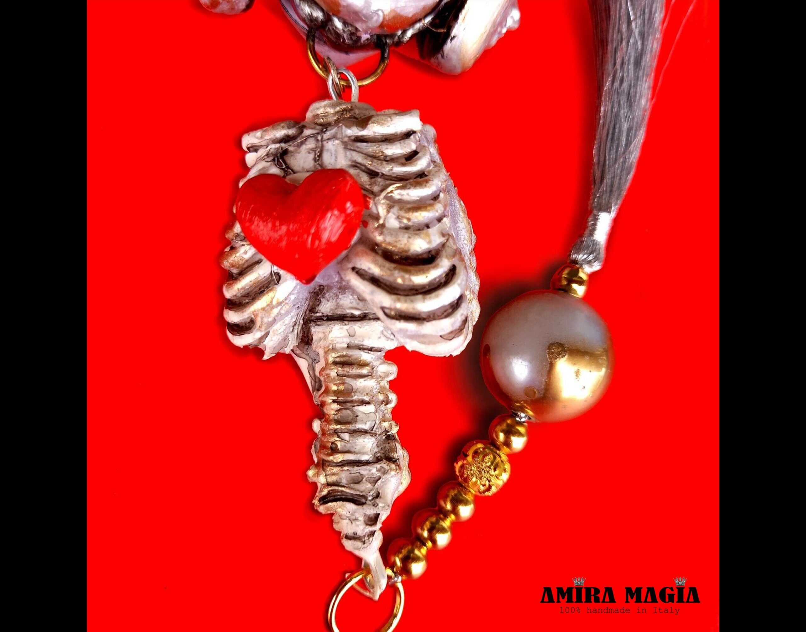 Voodoo Doll, Dark Magic Talisman Cursed Haunted Witchcraft, Pendant Witch Jewelry Skull Skeleton Amulet
