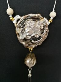 Fairy Lights Protection Amulet, Etruscan Jewelry Goddess Spirit Companion, Fairytale Magic Power Talisman Pendant
