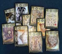 Necronomicon Tarot, Call of Cthulhu, Limited Edition HP Lovercraft Divination, Occult Magic Army of the Darkness War