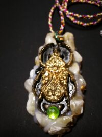 Scarab Necklace - Mexican Magic Lucky Goliath Beetle Talisman ~ Attract Money, Build Wealth Abundance & Prosperity