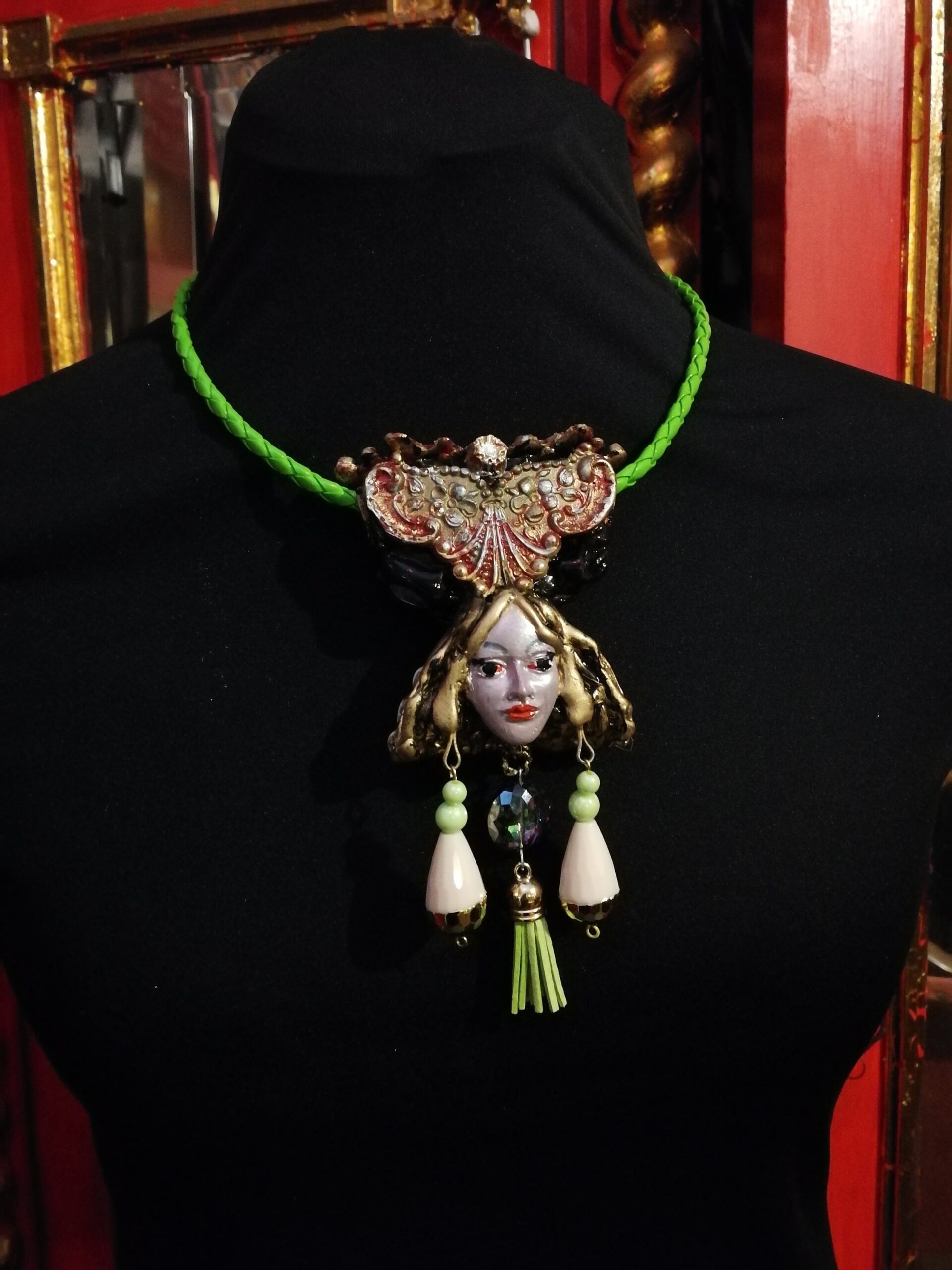 Hecate Goddess, Cursed Doll Dark Magic Necklace, Haunted Talisman Amulet, Witchcraft Pendant Witch Jewelry