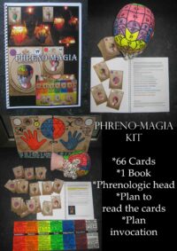 Phrenology Head, Reading Mind Map Tarot Card, Book Guide Occult Anatomy, Physiognomy Brain Cranium