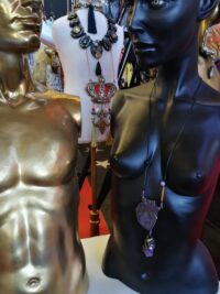 Saint Germain, Purple Heart Pendant, Purple Flame Immortality Stone, Witch Goth Jewelry, Gothic Amulet Necklace Talisman