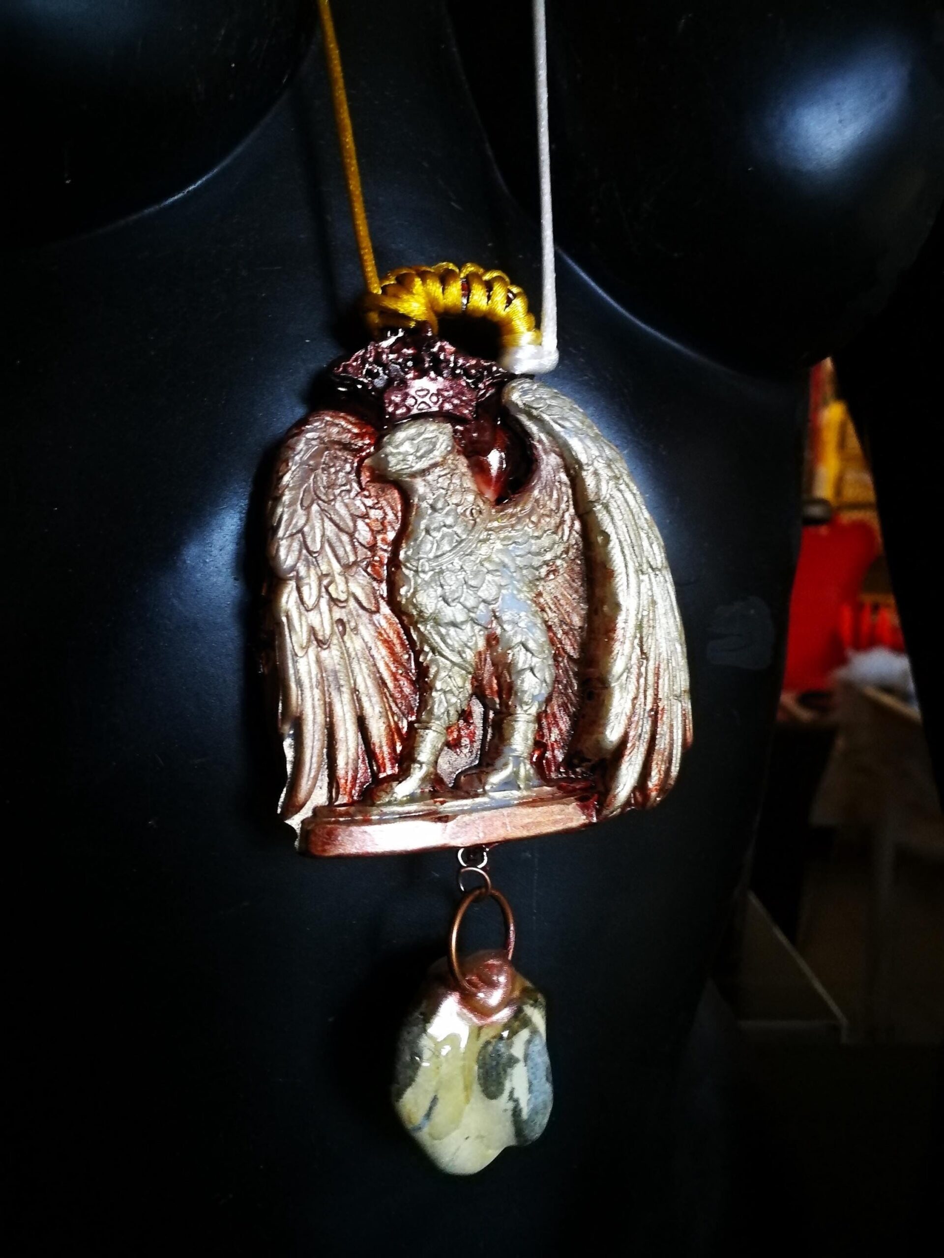 Haunted Pendant, Enchanted Celtic Druid Ancient Eagle Binding, Spirit Eternal Attraction, Anchored Soul Connection