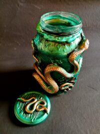 Spell Jar, Magic Potion Bottle, Snake Venom Apothecary Cabinet Vintage, Serpent Elixir of Life Forever, Eternal Youth