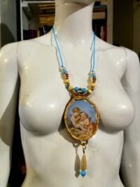 Guardian Angel, Cherubim Pendant Magic Symbols, Angel Wings Magic Talisman, Archangel Charm Seraphim, Cherub Jewelry Bib