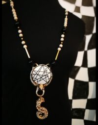 Necronomicon Seal Cthulhu Mythos, Lovercraft Occult Necklace Magic Talisman, Esoteric Amulet Goth Jewel Octopus Sigil