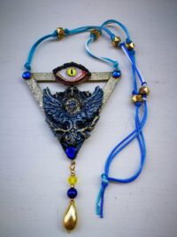 Enochian Angel Spirit Vessel. Dr. John Dee Amulet, Metaphysical Occult Jewelry Astrological Talismans Necklace