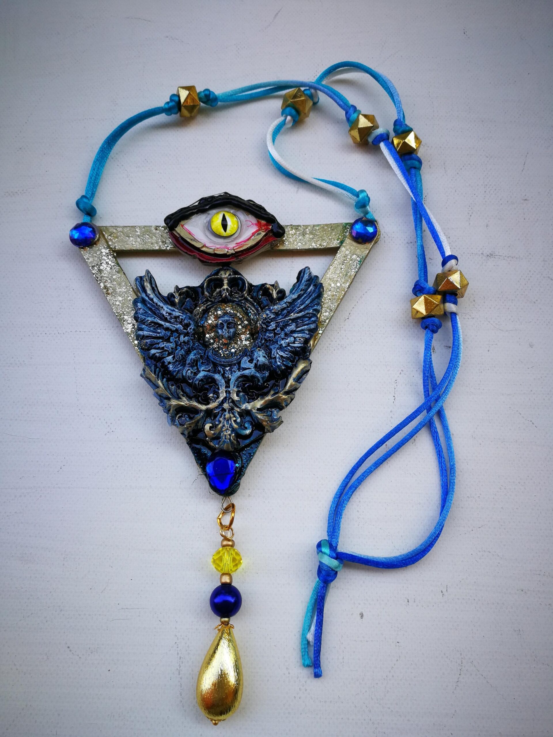 Enochian Angel Spirit Vessel. Dr. John Dee Amulet, Metaphysical Occult Jewelry Astrological Talismans Necklace