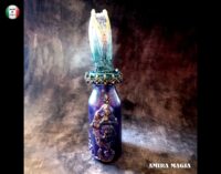 Gargoyle Statue Miniature Figurine Mason Jars, Apothecary Bottle Vintage Medieval, Gothic Witchcraft Witch Magic Potion