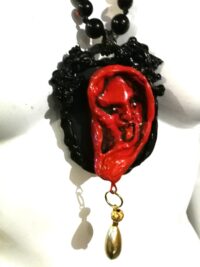Djinn Ear Sound, Magical Amulet Spirit Vessel Jinn Talisman, Metaphysical Ritual Divinatory Occult Witchcraft