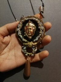 Yin and Yang Prayer Amulet, Tara Goddess Quan Yin Talisman, Kwan Oriental Yoga Symbol