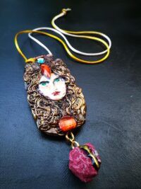 Artemis Amulet, Queen Witches Artemide Personal Spiritual Stones Beauty Love Magnetism & Transformation Magical Pendant