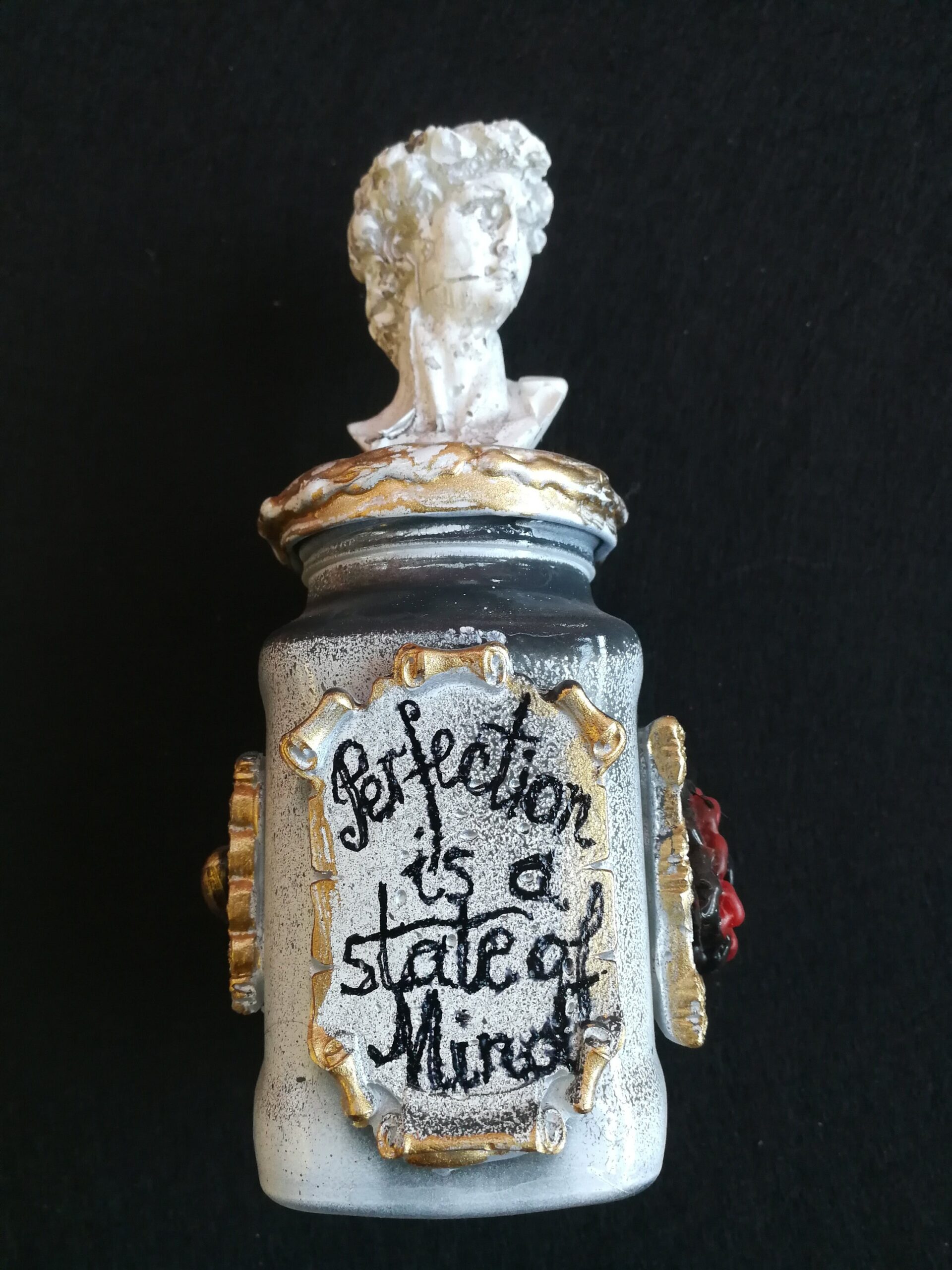 David Michelangelo Mason Jar Magic Potion, Apothecary Bottle Vintage Witchcraft, Elixir of Life Forever Eternal Youth